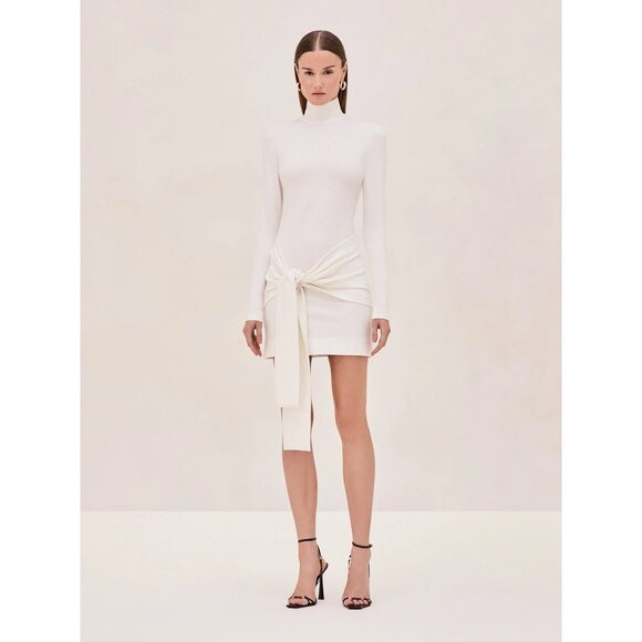 Alexis Tracee Short Dress in White Small New Womens Long Sleeve Mini - Picture 1 of 16
